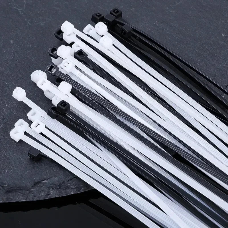 Heavy Duty Self-Locking Nylon Cable Zip Ties for Home and Office