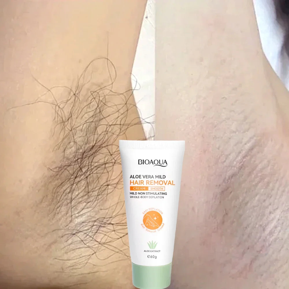 Painless Gentle Hair Removal Cream for Face and Body