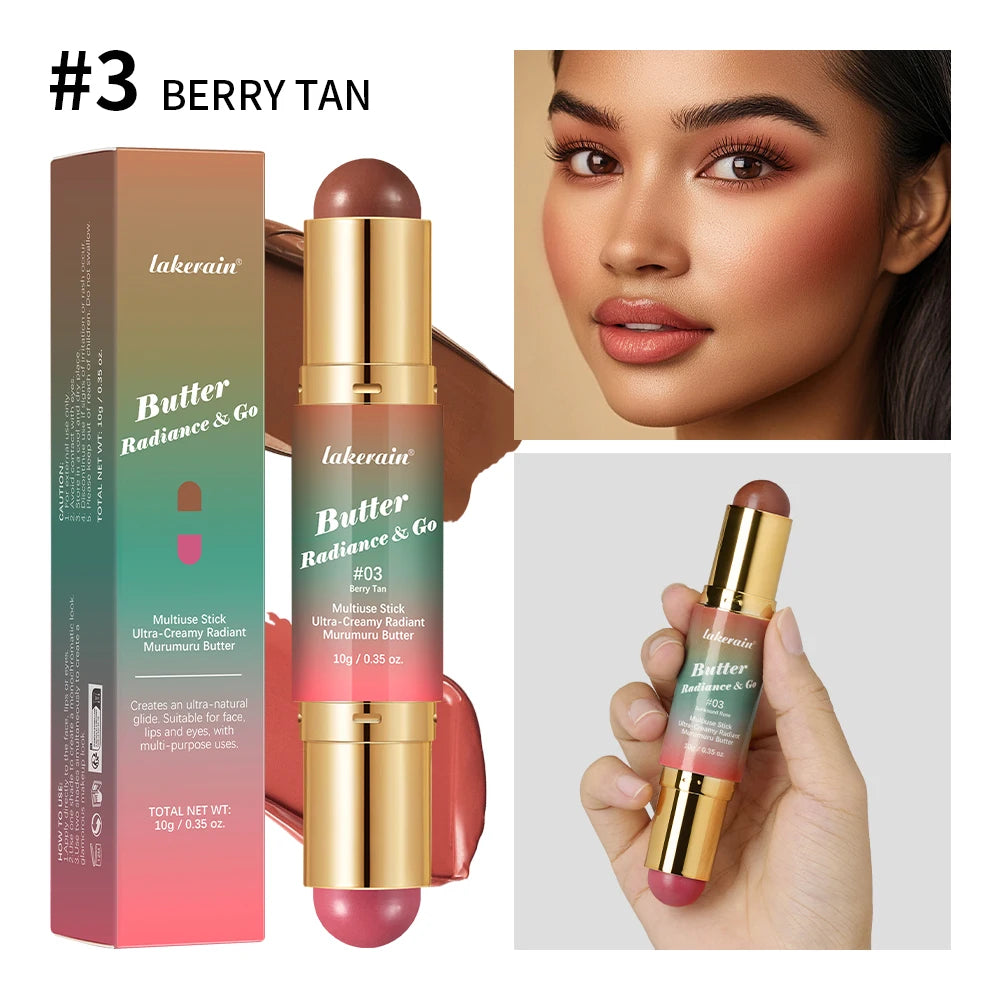 2-in-1 Double-Ended Bronzer and Blush Makeup Stick