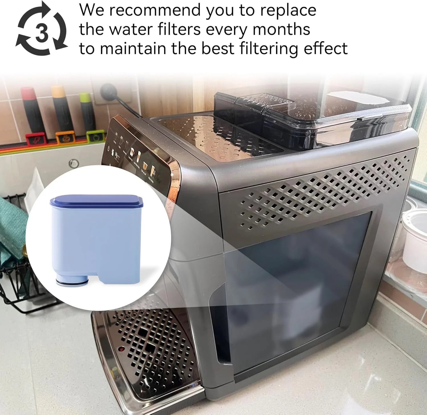 Replacement Water Filter for Espresso Coffee Machines