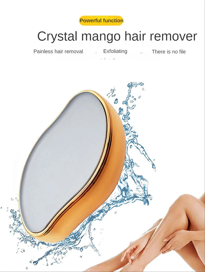Painless Crystal Hair Eraser and Exfoliator Tool