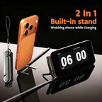 2-in-1 Fast Charging Cable with Built-in Foldable Phone Stand
