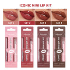 3-Piece Waterproof Matte Lip Makeup Set