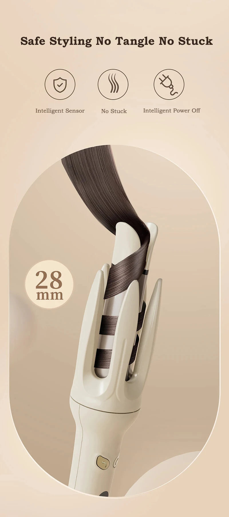 Automatic Rotating Hair Curler for Effortless Waves