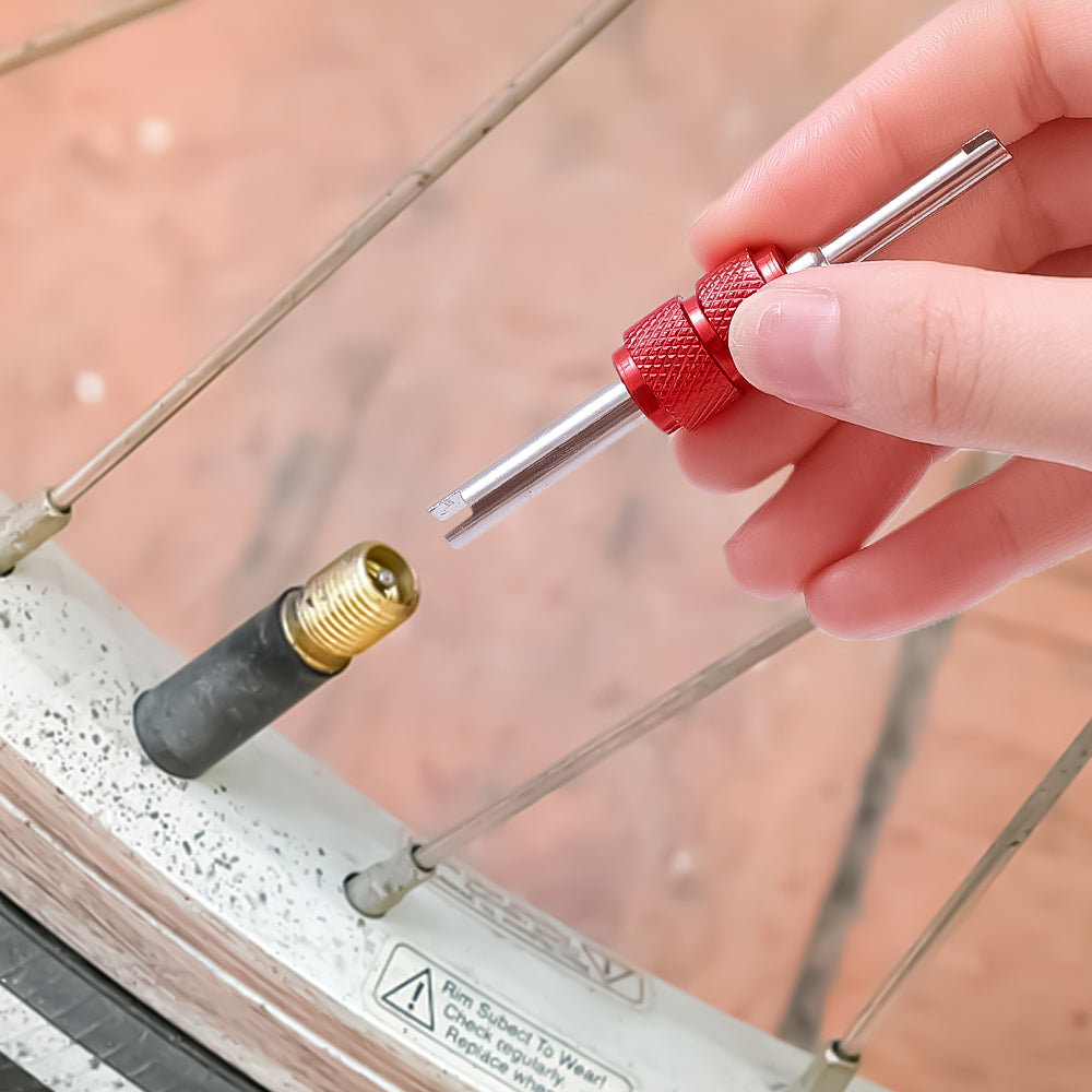 Dual-Head Tire Valve Core Remover Tool