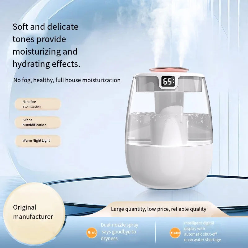 Dual-Nozzle Desktop Air Humidifier for Home and Office