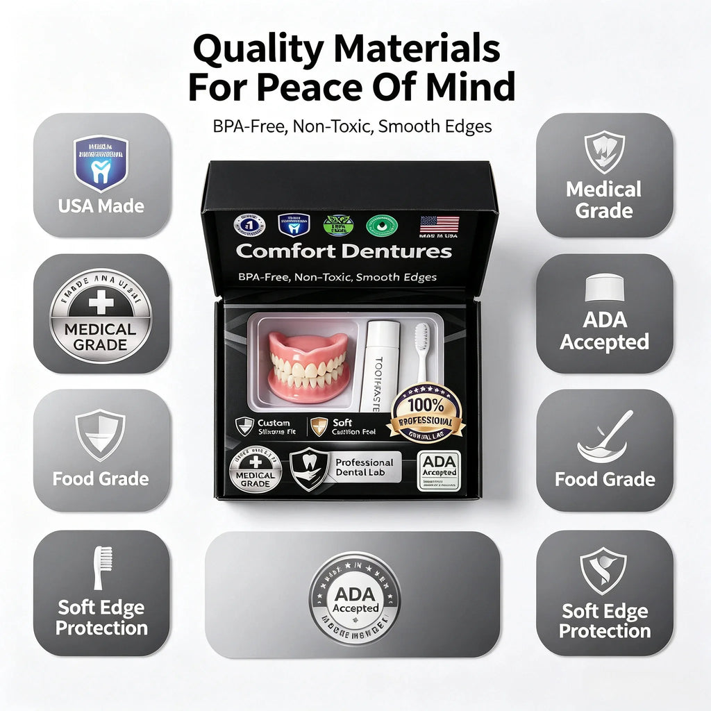Moldable Silicone Cosmetic Teeth Kit for Instant Smile