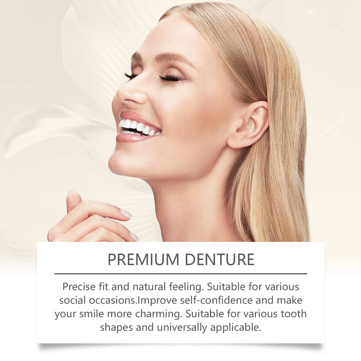 Temporary Silicone Cosmetic Dentures for Smile Improvement