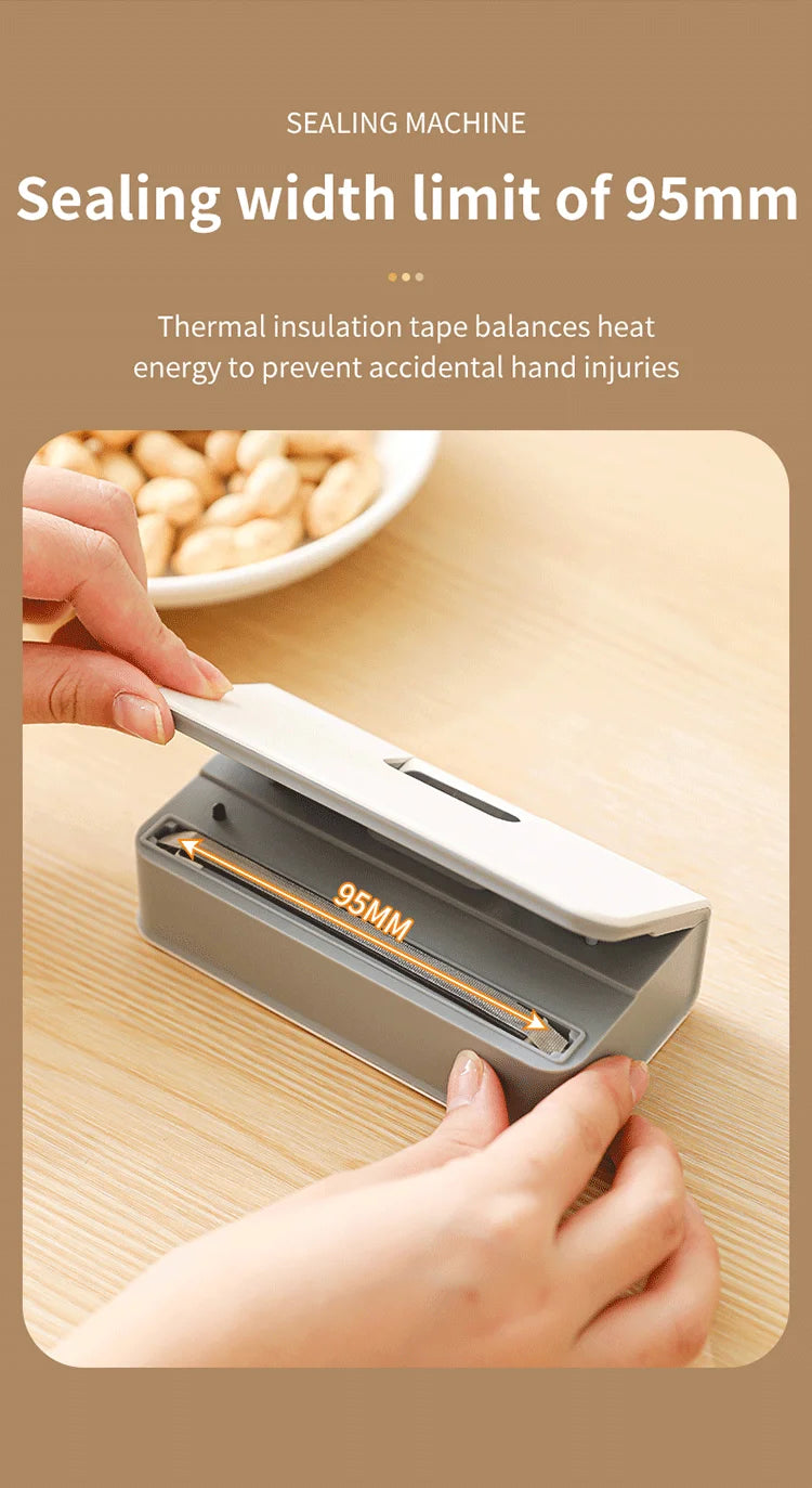 Rechargeable Mini Bag Sealer with Cutter - 15