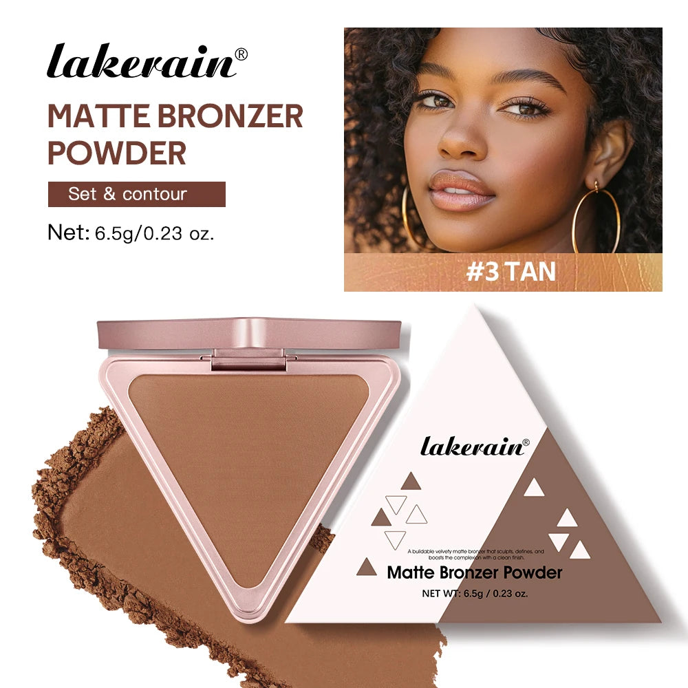 Matte Bronzer Powder for Long-Lasting Smooth Face Makeup - 41