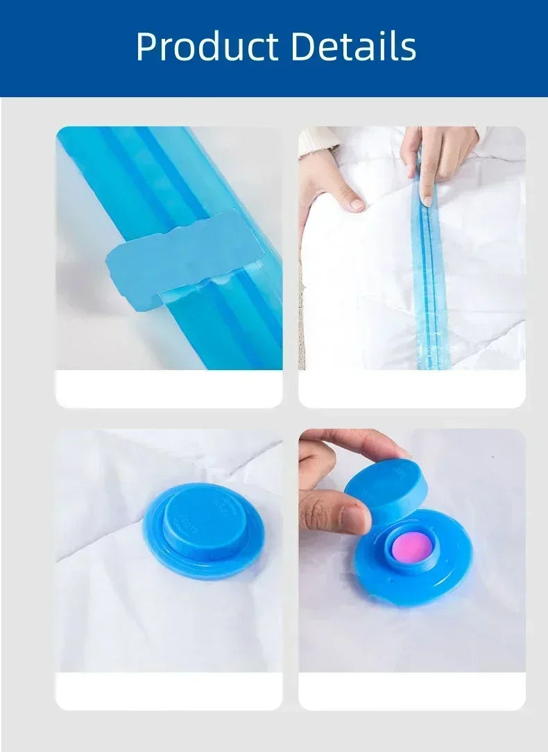 Vacuum Compression Storage Bags for Clothes and Bedding - 10