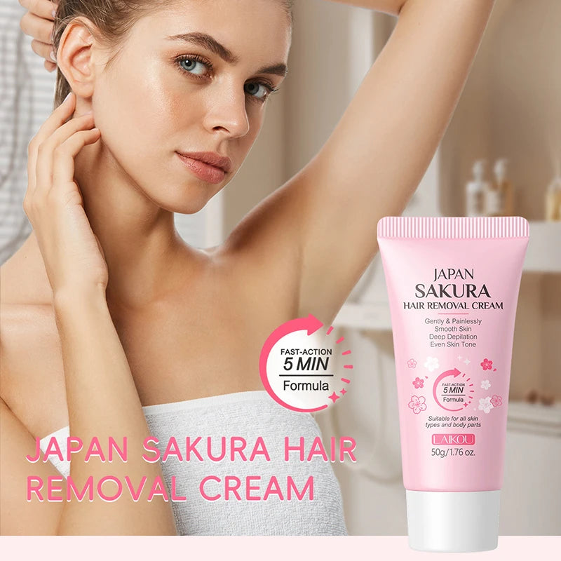 Painless Gentle Hair Removal Cream for Body and Intimate Areas