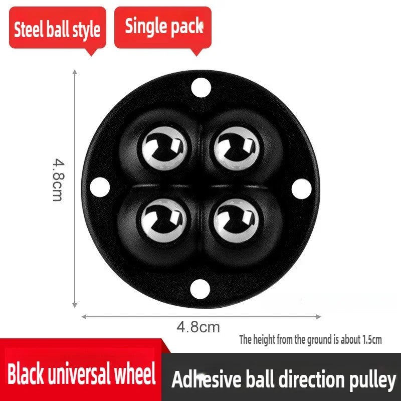 Self-Adhesive 360° Swivel Casters for Furniture and Appliances