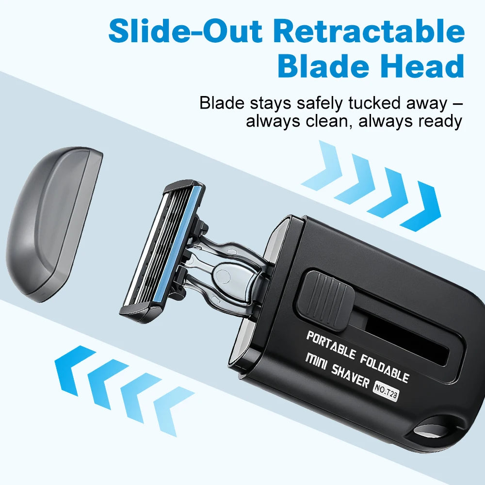 Portable Retractable Manual Travel Razor - 2