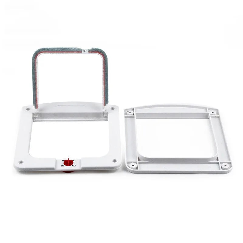 4-Way Locking Cat Flap Door for Small Pets - 8