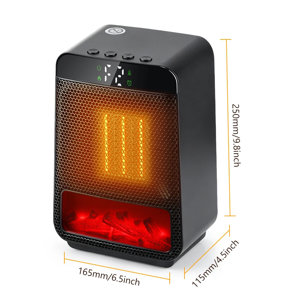 Portable Electric Space Heater with Digital Display