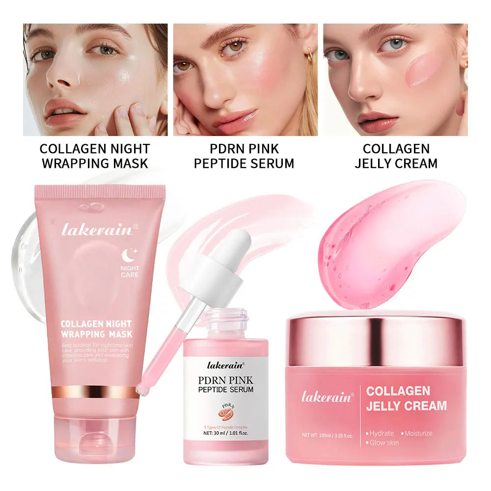 Collagen Face Care Set for Skin Firming and Hydration