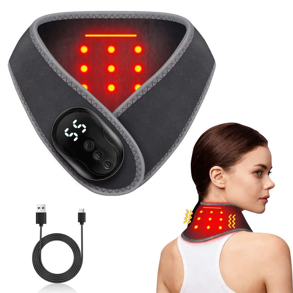 Portable Cordless Neck Massage Wrap with Vibration
