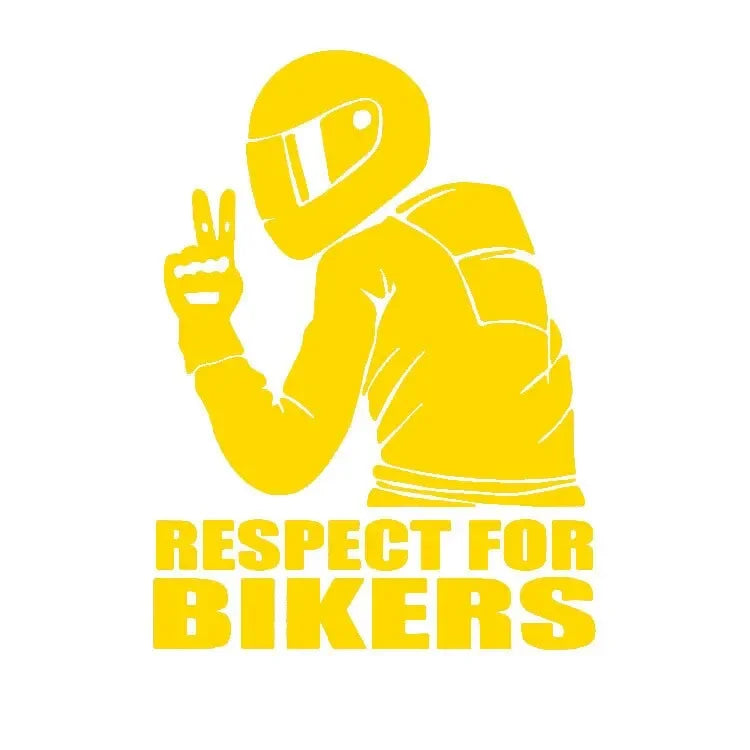 Reflective Biker Helmet Decal for Motorcycles and Cars