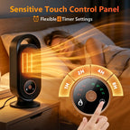 Portable Electric Ceramic Desktop Heater with Timer