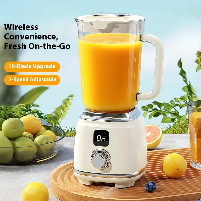 Portable Rechargeable High-Speed Electric Kitchen Blender