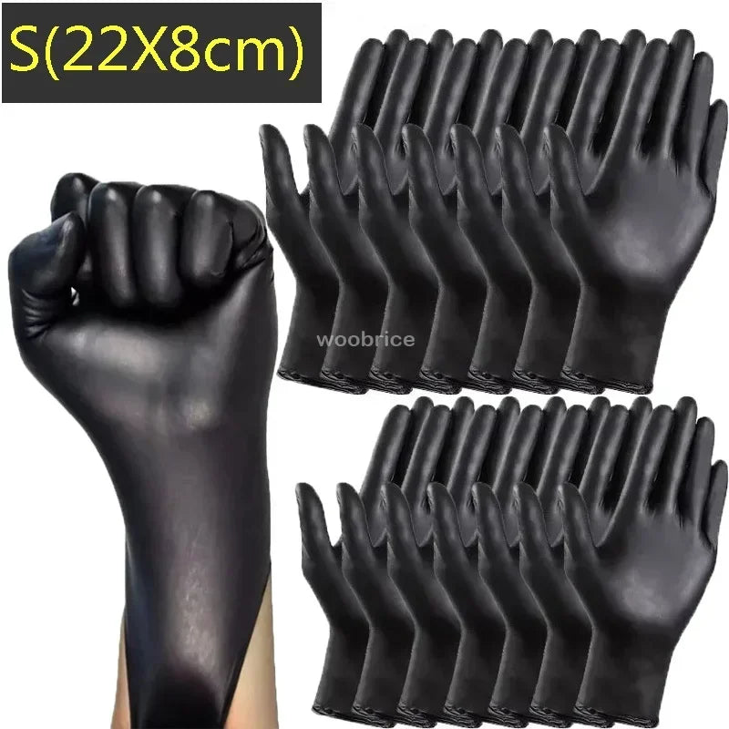 200 Pcs Disposable Black Multipurpose Safety Gloves