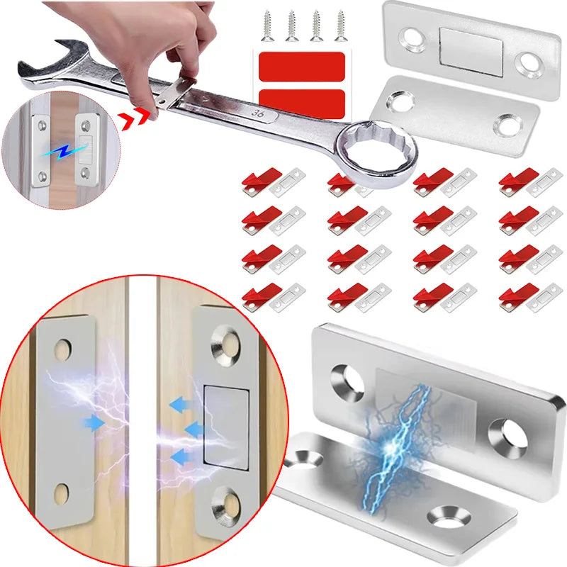 Self-Adhesive Magnetic Cabinet Door Catch Latch