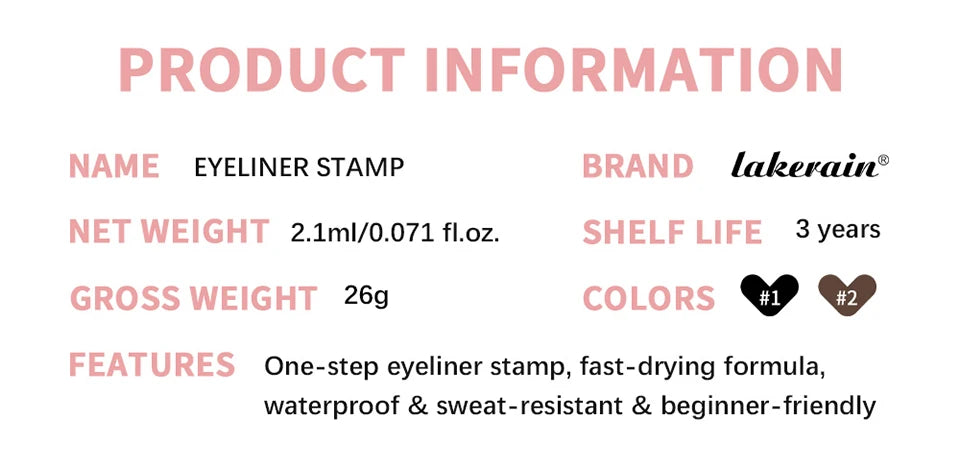 Waterproof Winged Eyeliner Stamp Pen - 17