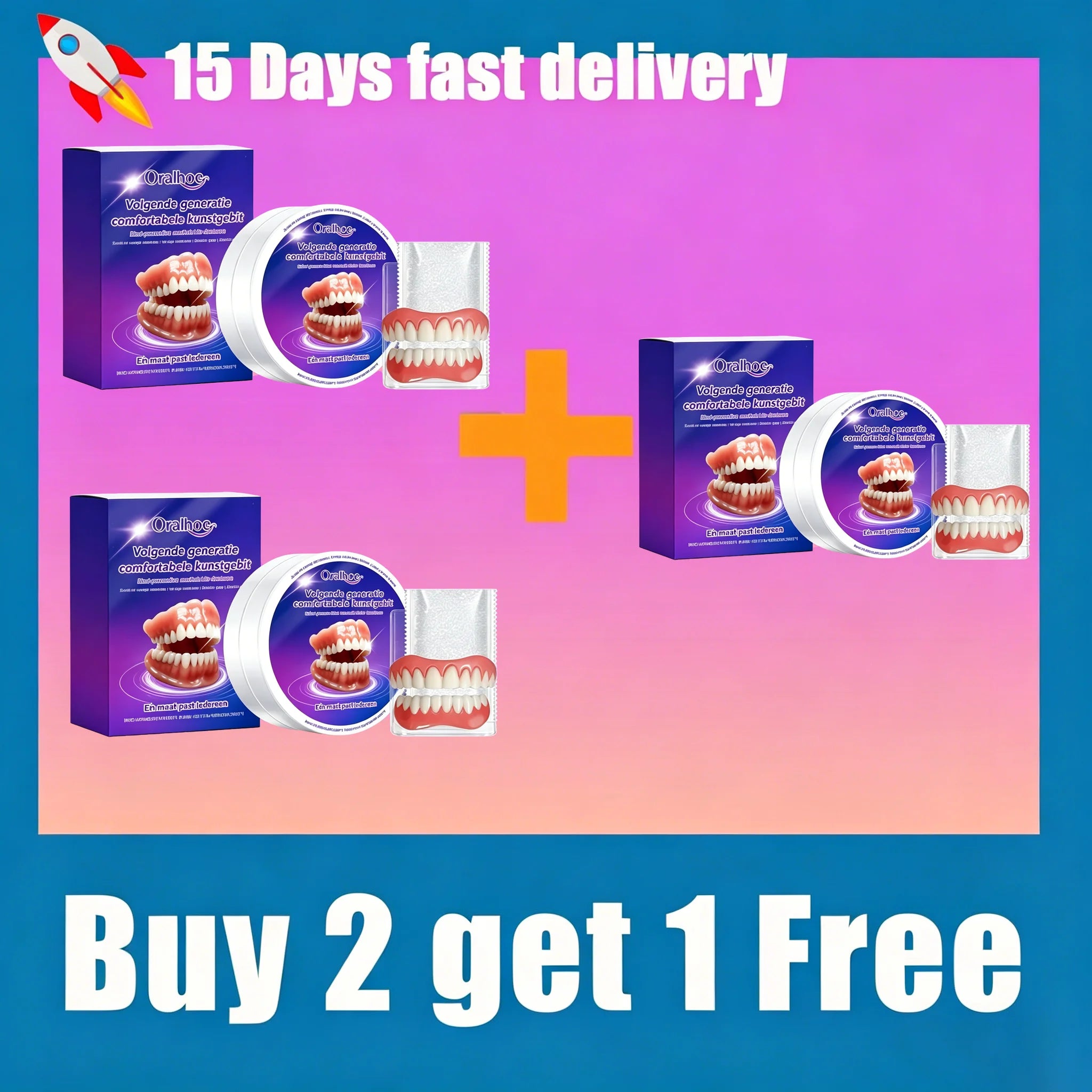 Instant Snap-On Silicone Denture Kit for Natural Smile - 11