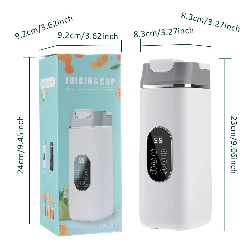 Portable 12-Blade Electric Juicer Cup with Digital Display - 13