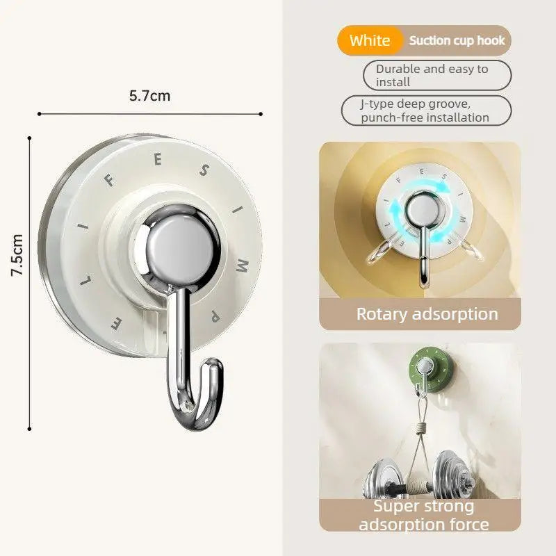 Heavy Duty Vacuum Suction Cup Wall Hook - 17