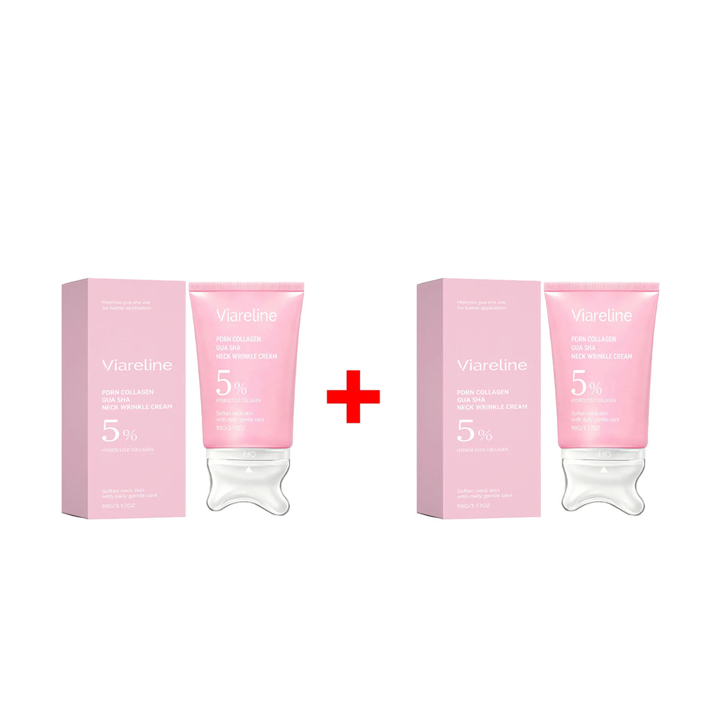 Collagen Firming Neck Cream with Integrated Gua Sha Massager