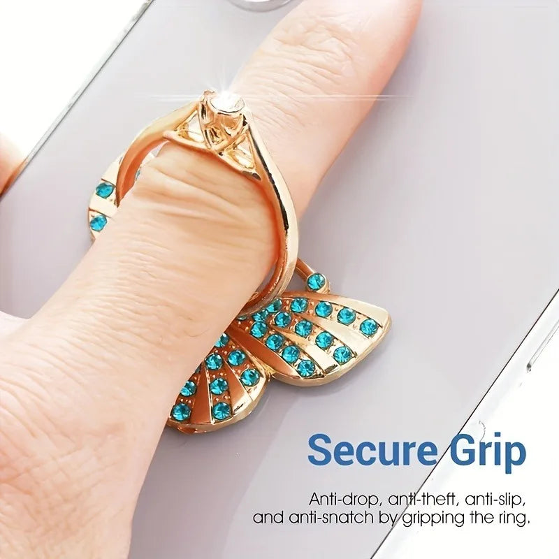 Glitter Butterfly Phone Ring Holder Kickstand - 5