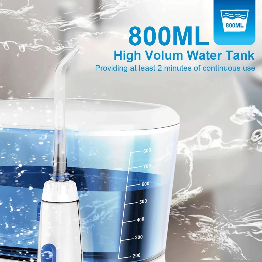 Electric Dental Water Flosser for Teeth with 800ml Tank