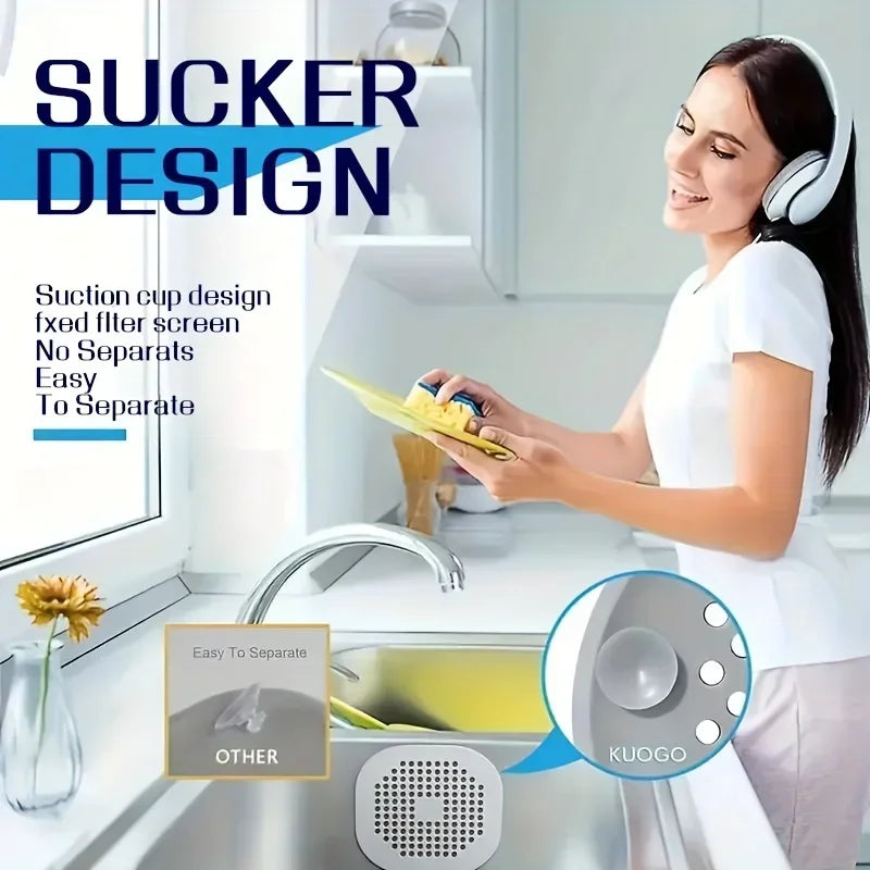 Anti-Clog Silicone Hair Catcher and Drain Strainer - 12