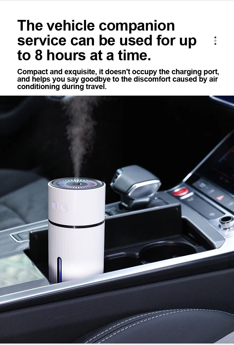 Portable Wireless Desktop Air Humidifier with Adjustable Mist