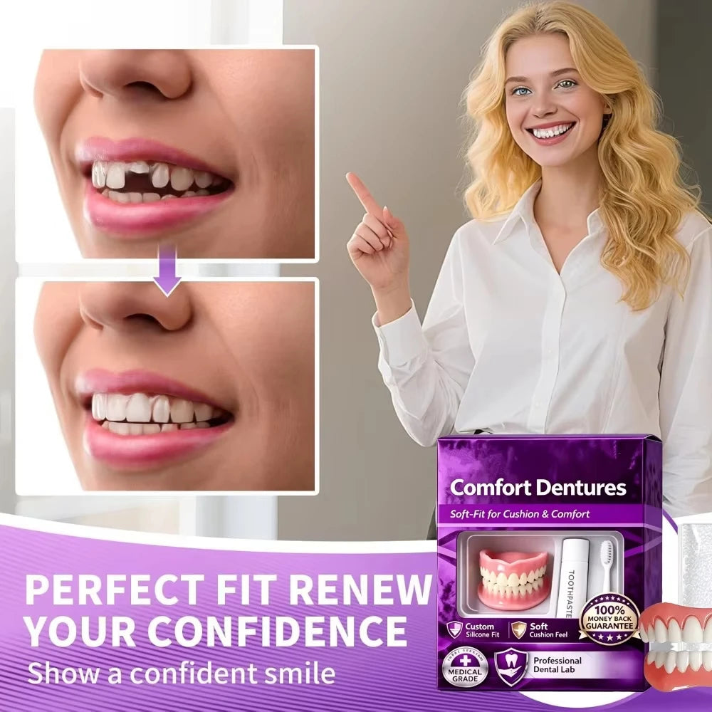 Comfort Fit Cosmetic Dentures for Natural Smile