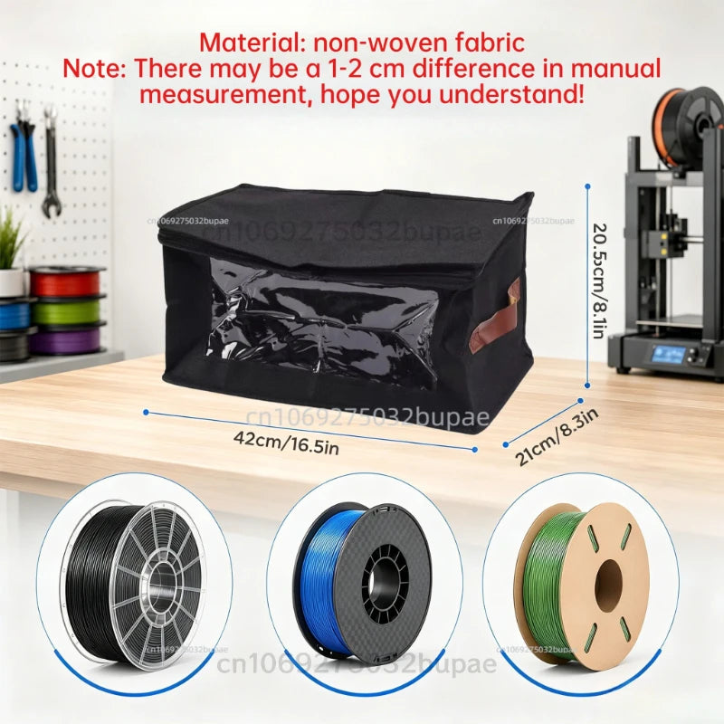 Dustproof 3D Printer Filament Storage Organizer Bag