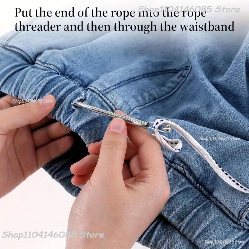 Flexible Spring Drawstring Threader for Sewing and Crafts