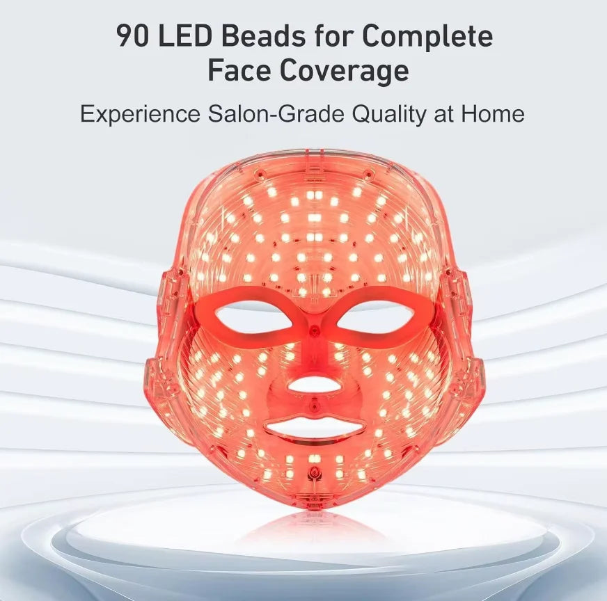 7-Color Rechargeable LED Facial Mask for Skin Rejuvenation