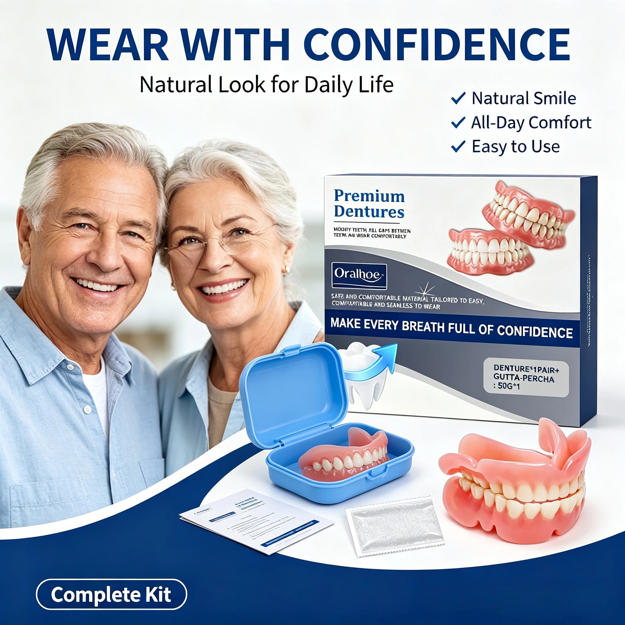 Cosmetic Silicone Teeth Covers for Instant Smile Confidence - 3