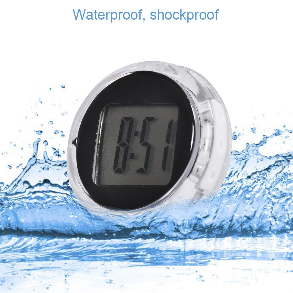 Mini Waterproof Digital Motorcycle Handlebar Clock