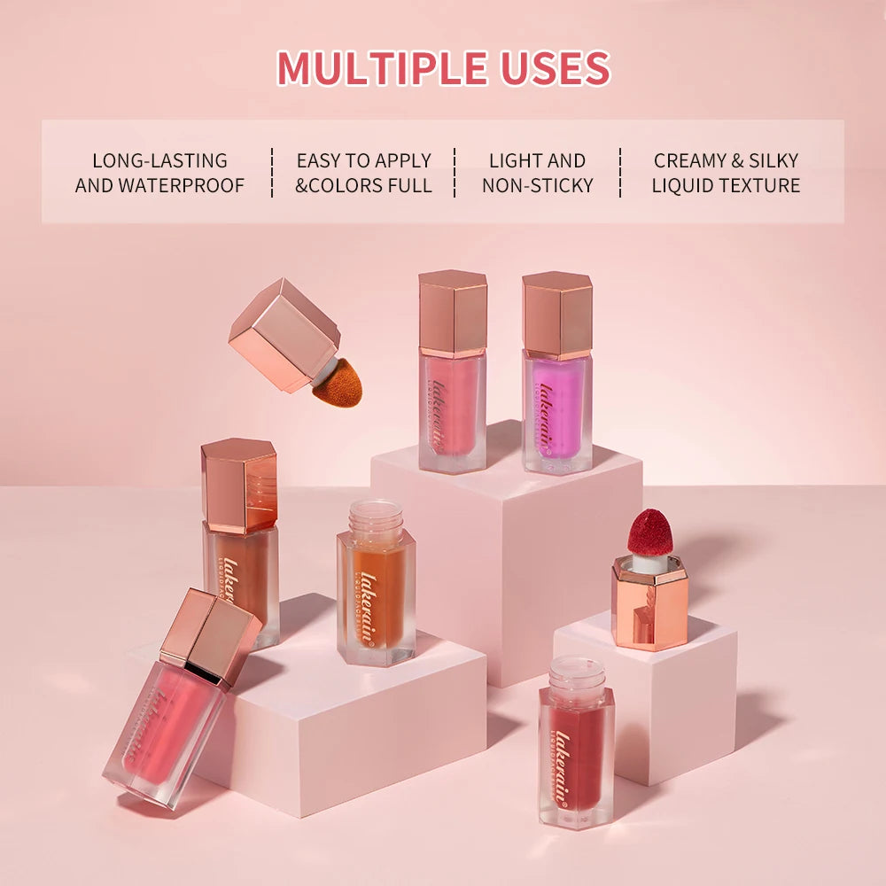 Waterproof Velvet Matte Liquid Face Blush - 4