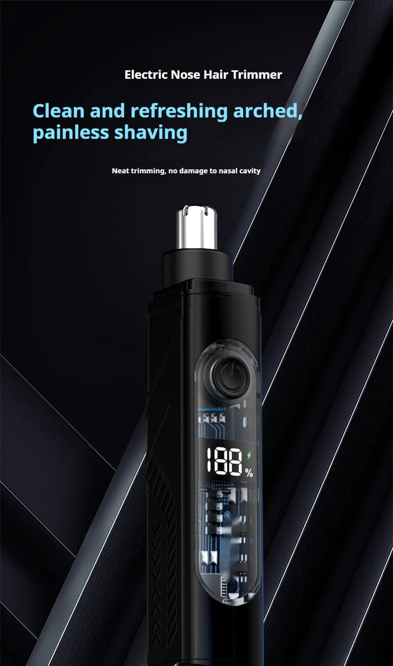 Electric Rechargeable Nose and Ear Hair Trimmer - 7