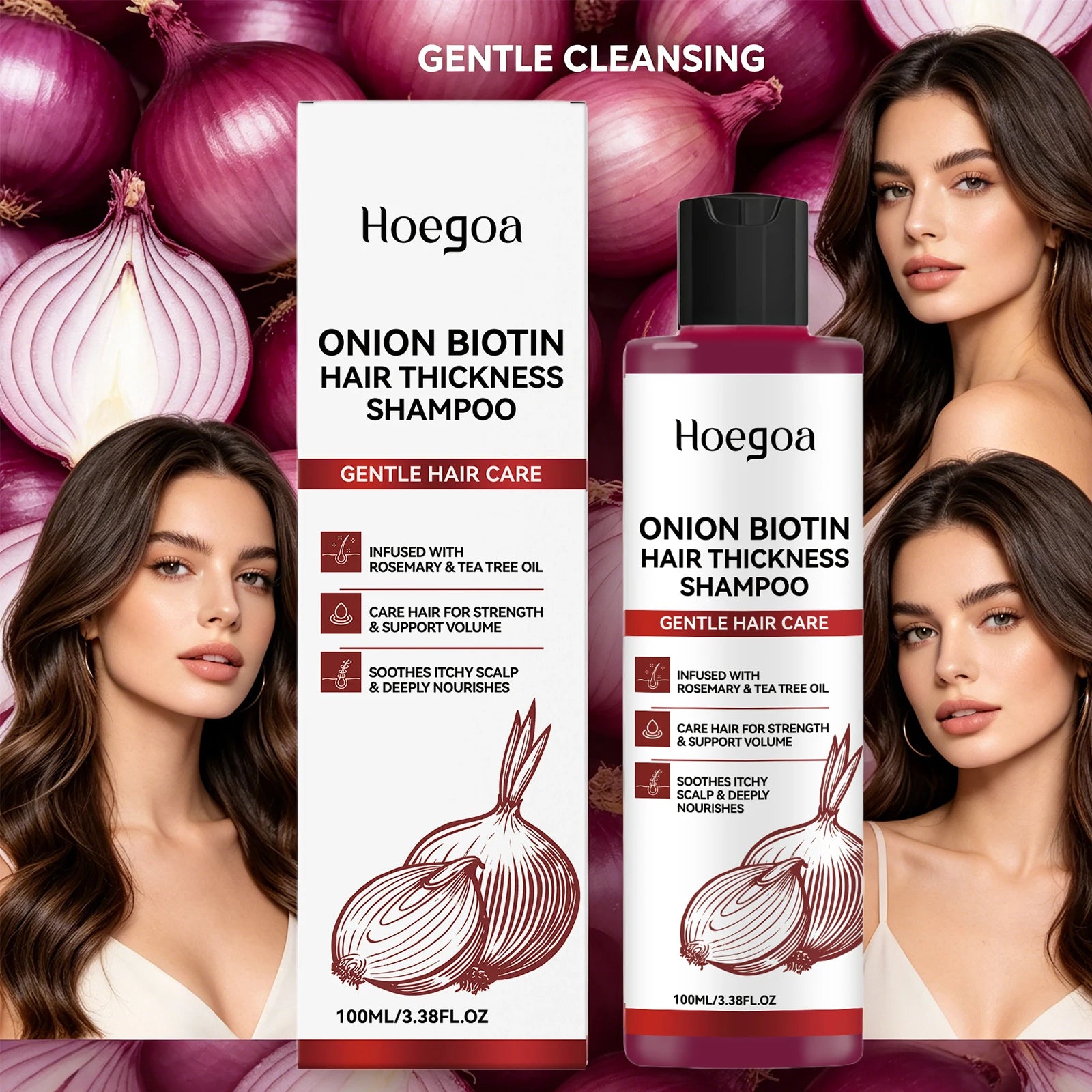 Onion and Biotin Volumizing Hair Growth Shampoo - 12