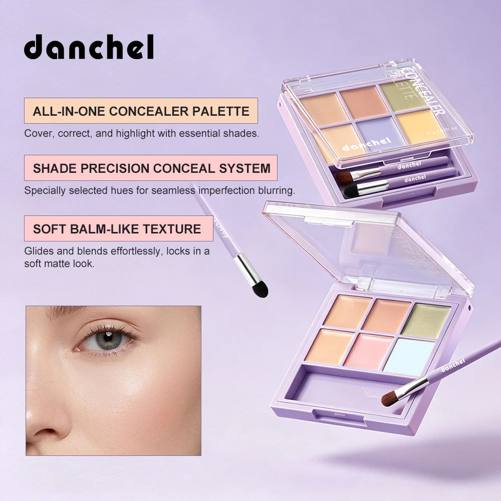 Multi-Shade Face Concealer and Color Correction Palette - 3