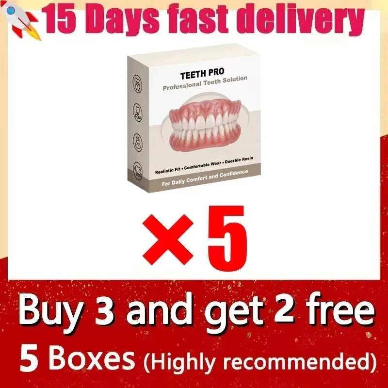Comfortable Realistic Silicone Dentures for Bright Smiles