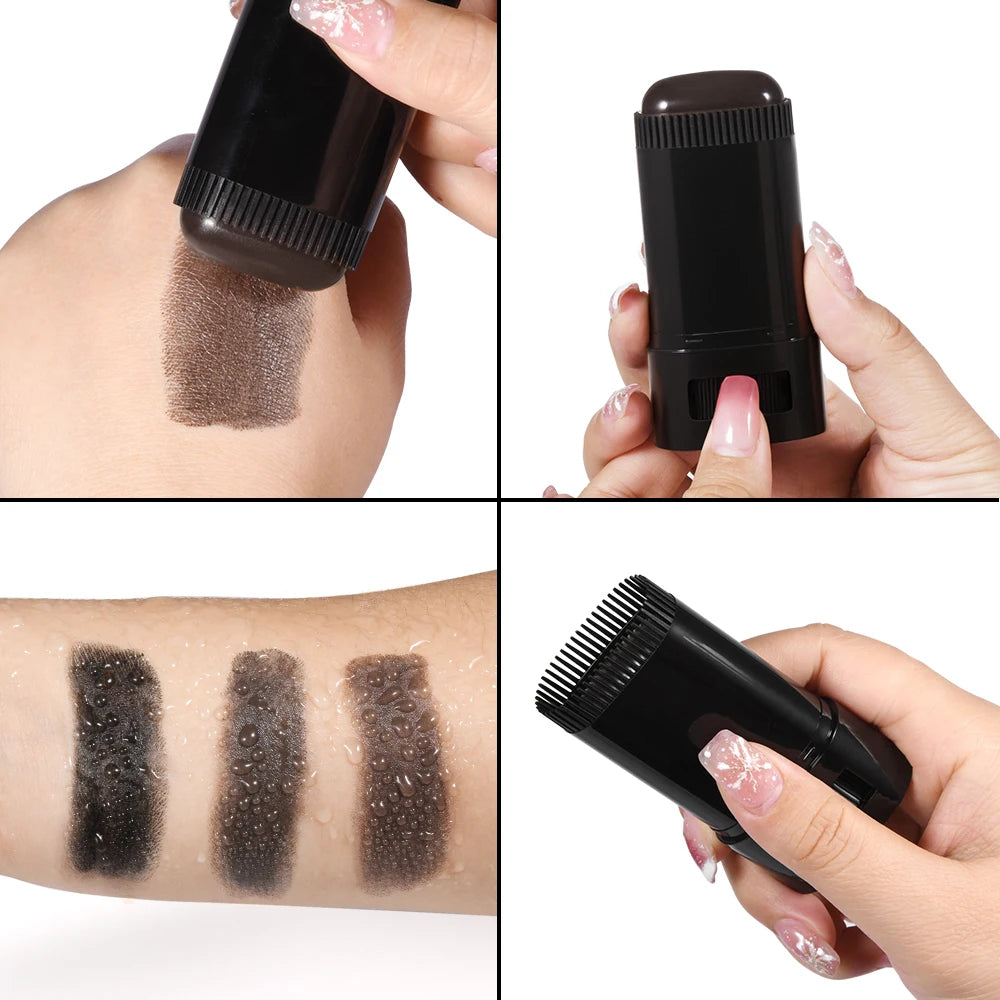 Temporary Hair Root Touch Up Stick with Built-in Comb