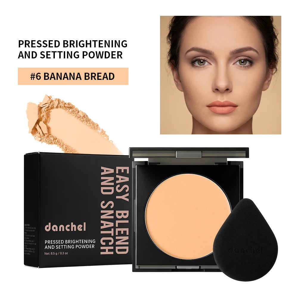 Matte Oil-Control Pressed Setting Powder for Face Makeup