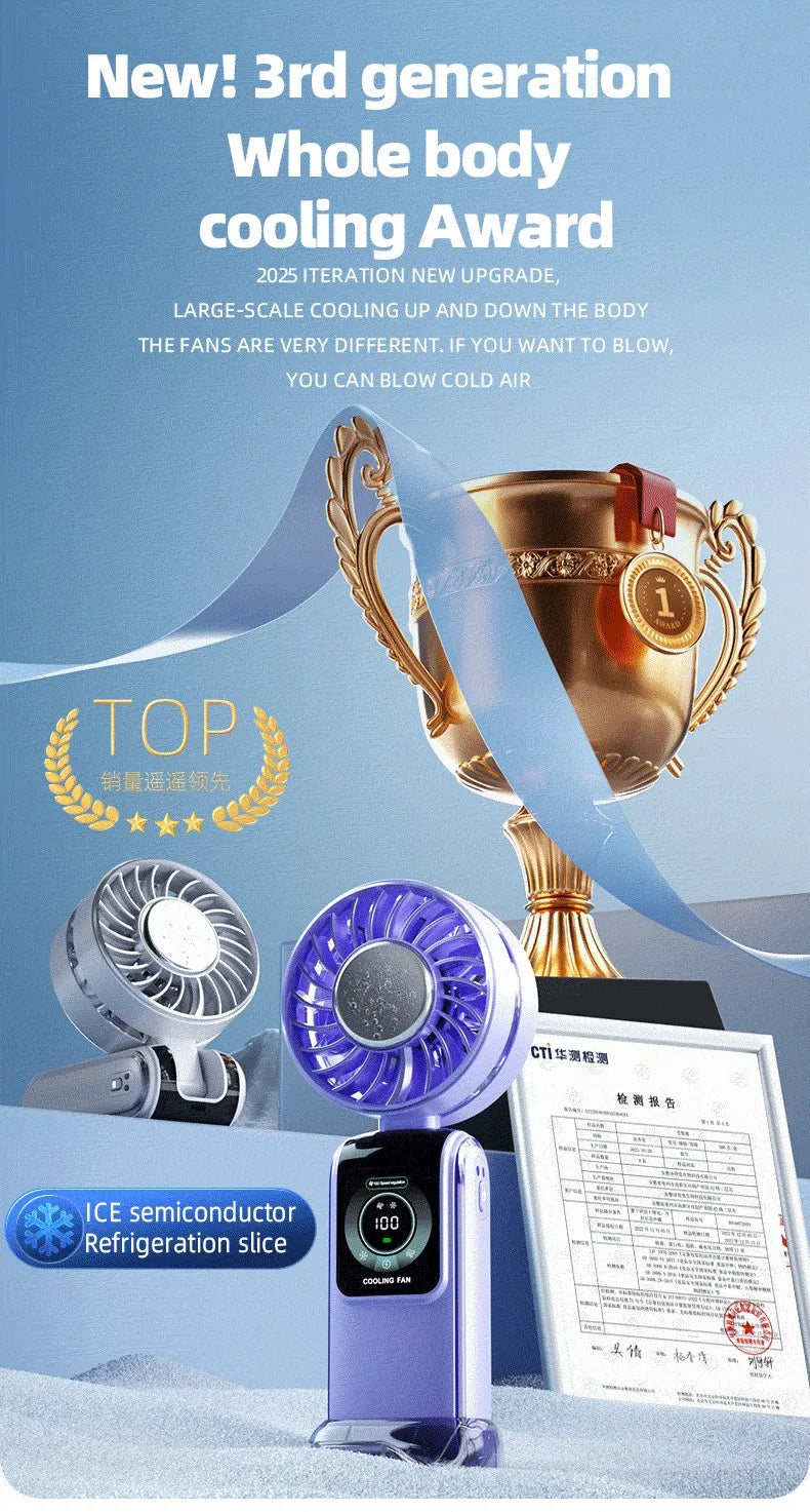 Portable Semiconductor Cooling Handheld Fan - 7